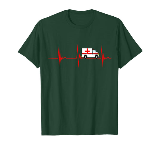Ambulance ambulance heartbeat ECG pulse ambulance T-Shirt