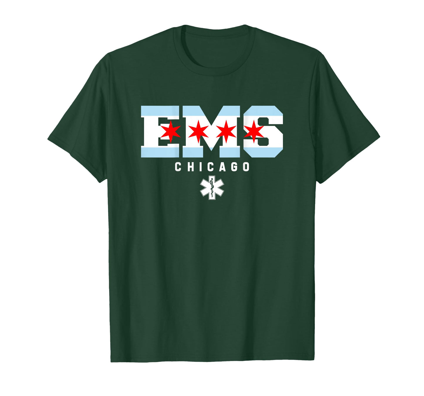Chicago Illinois EMS Emergency Medical Services EMT Duty T-Shirt