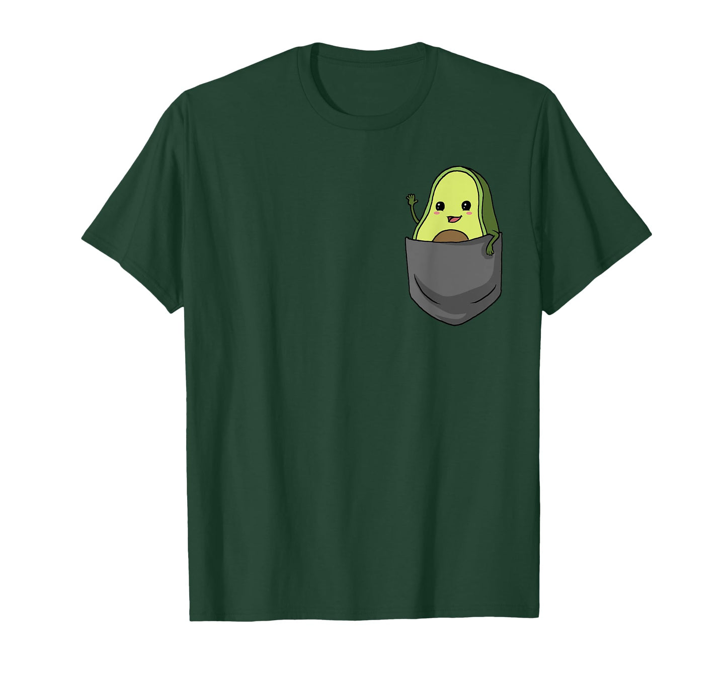 Avocado Pocket Funny Avocado in Pocket T-Shirt Small