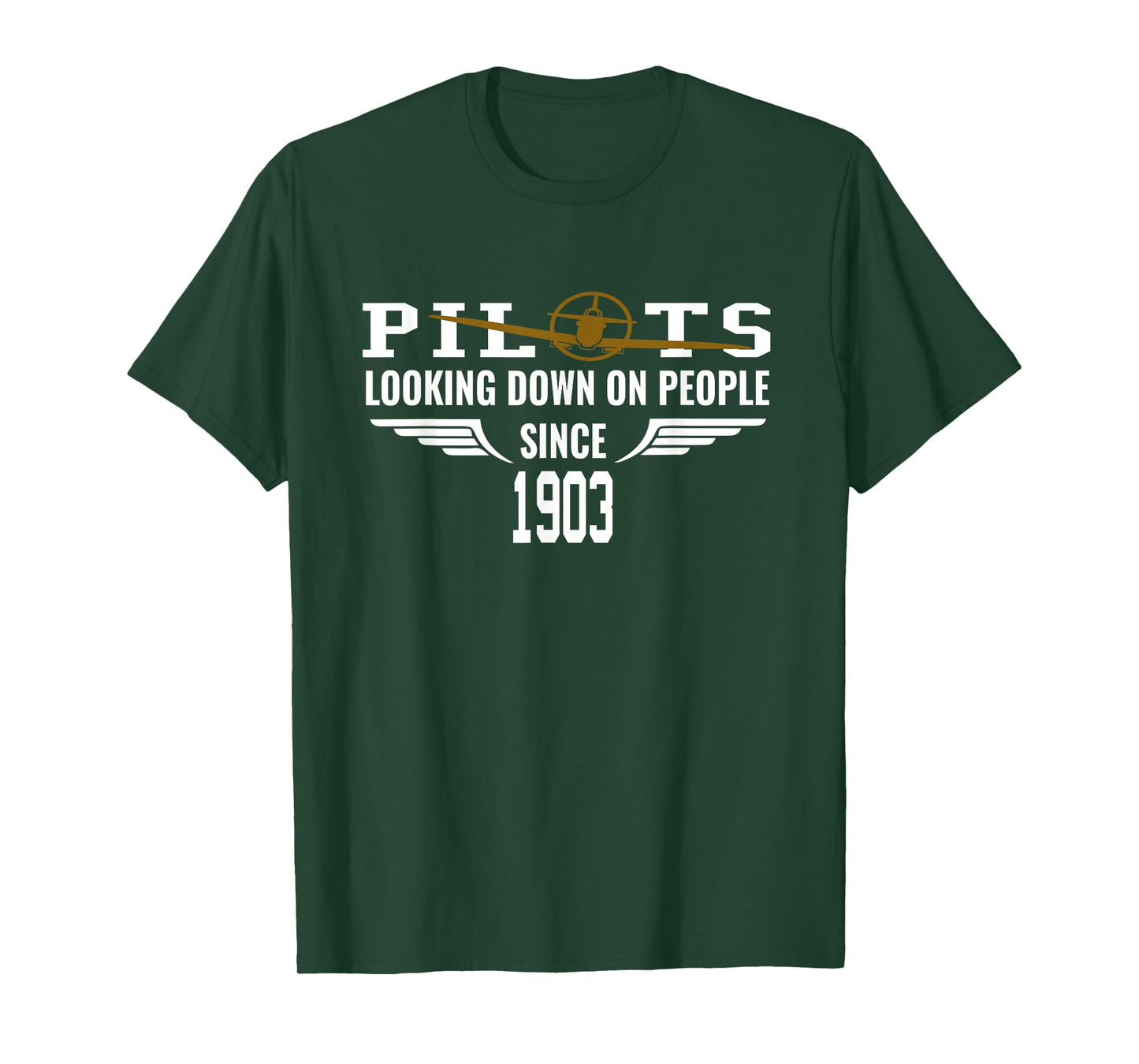 Airplane Pilot T-Shirt Looking Down On People Since 1903 Tee T-Shirt
