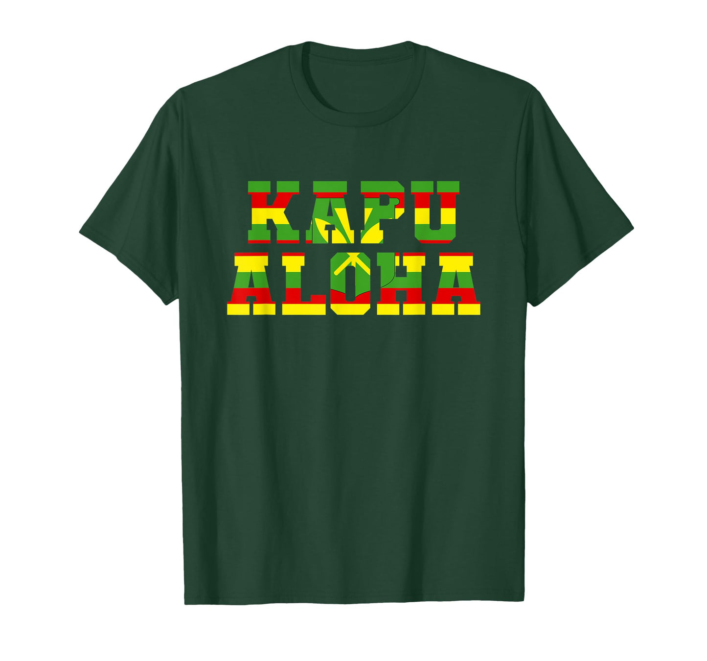 Native Hawaiian Flag Kanaka Maoli - Kapu Aloha T-Shirt