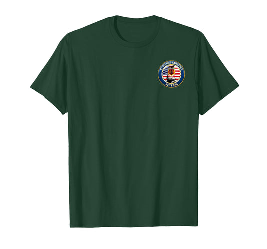 USS Saratoga CV-60 Aircraft Carrier Veteran Logo Patriotic T-Shirt