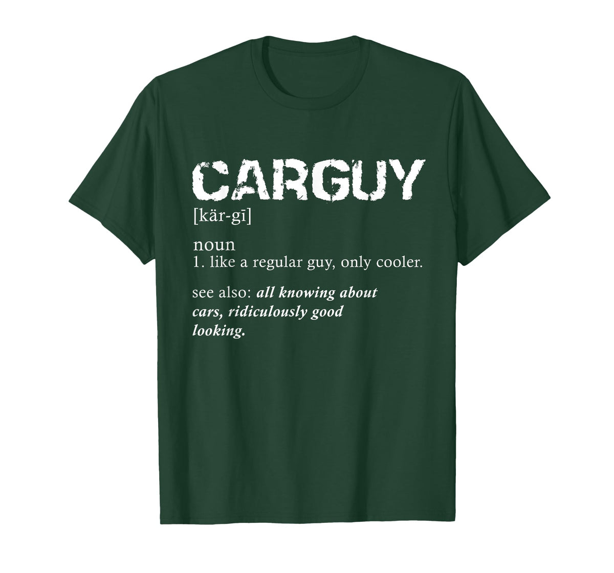 Funny Car Guy Car Guy Definition Gear Head T-Shirt