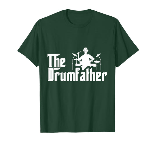 Husband Dad Drummer Funny Drumfather Fathers Gifts Drums T-Shirt