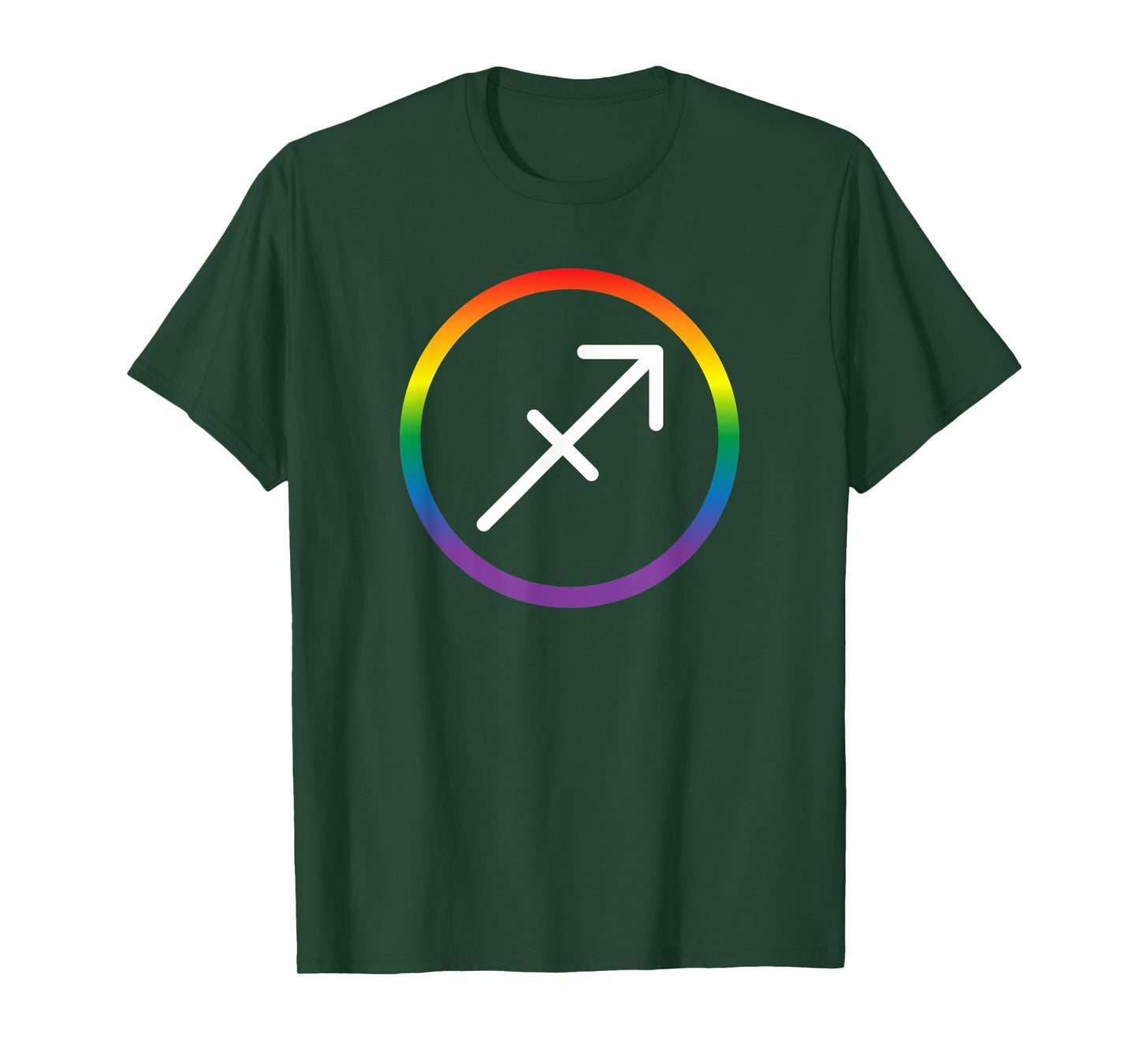 Sagittarius Zodiac Sign LGBTQ LGBT Rainbow Gay Pride T-Shirt