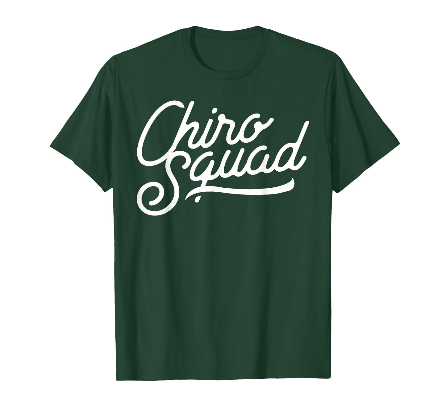 Chiro Squad Back Spine Subluxation Chiropractor Fun Print T-Shirt