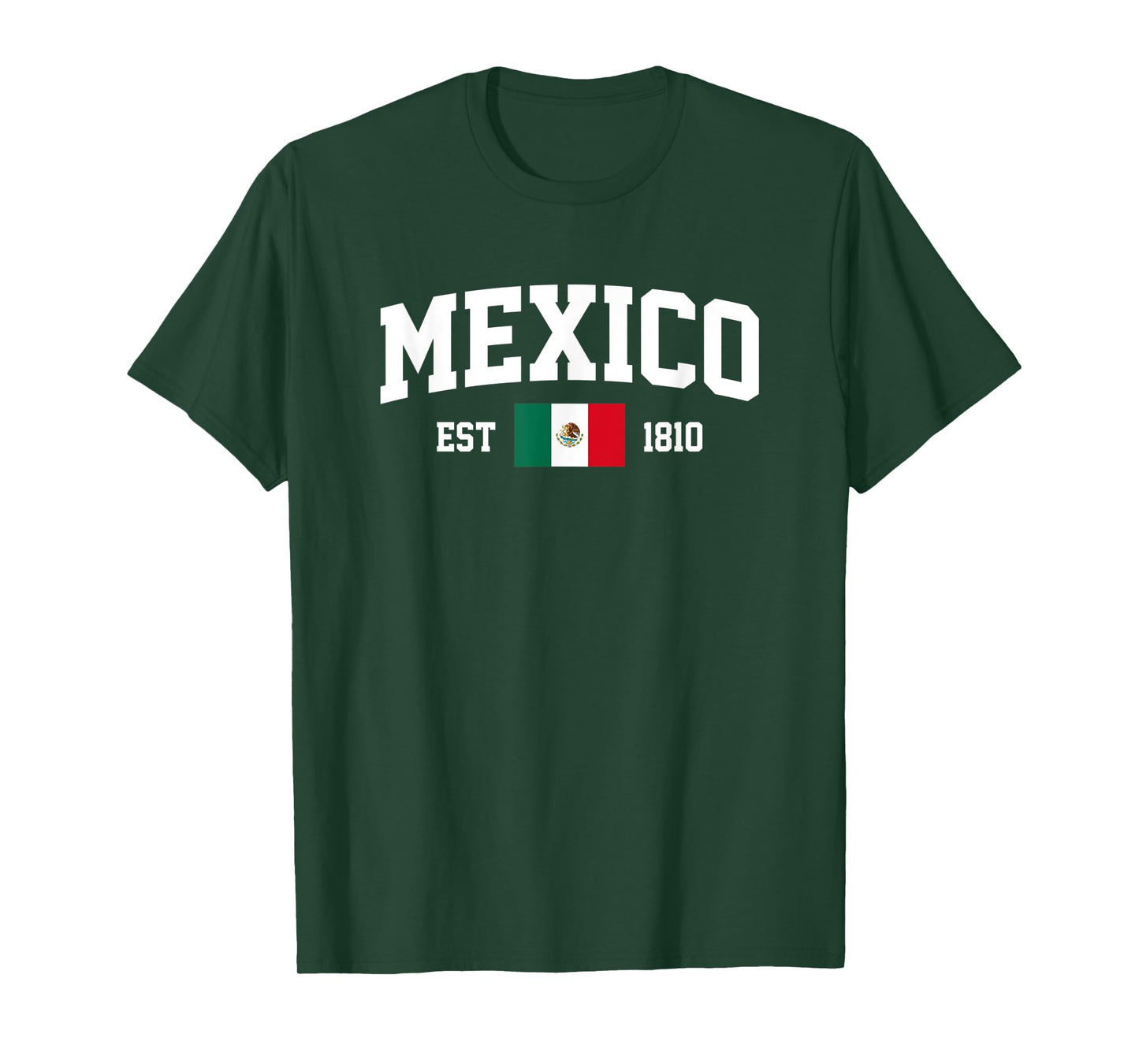 Mexico Flag Independence Est 16th September 1810 Mexican T-Shirt