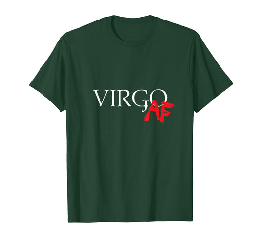Virgo AF Zodiac Star Sign Astrology Minimalist T-Shirt