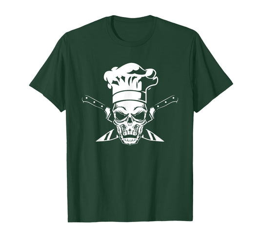 Cool Skull Cooking Chef Motive for a Cooking Chef T-Shirt