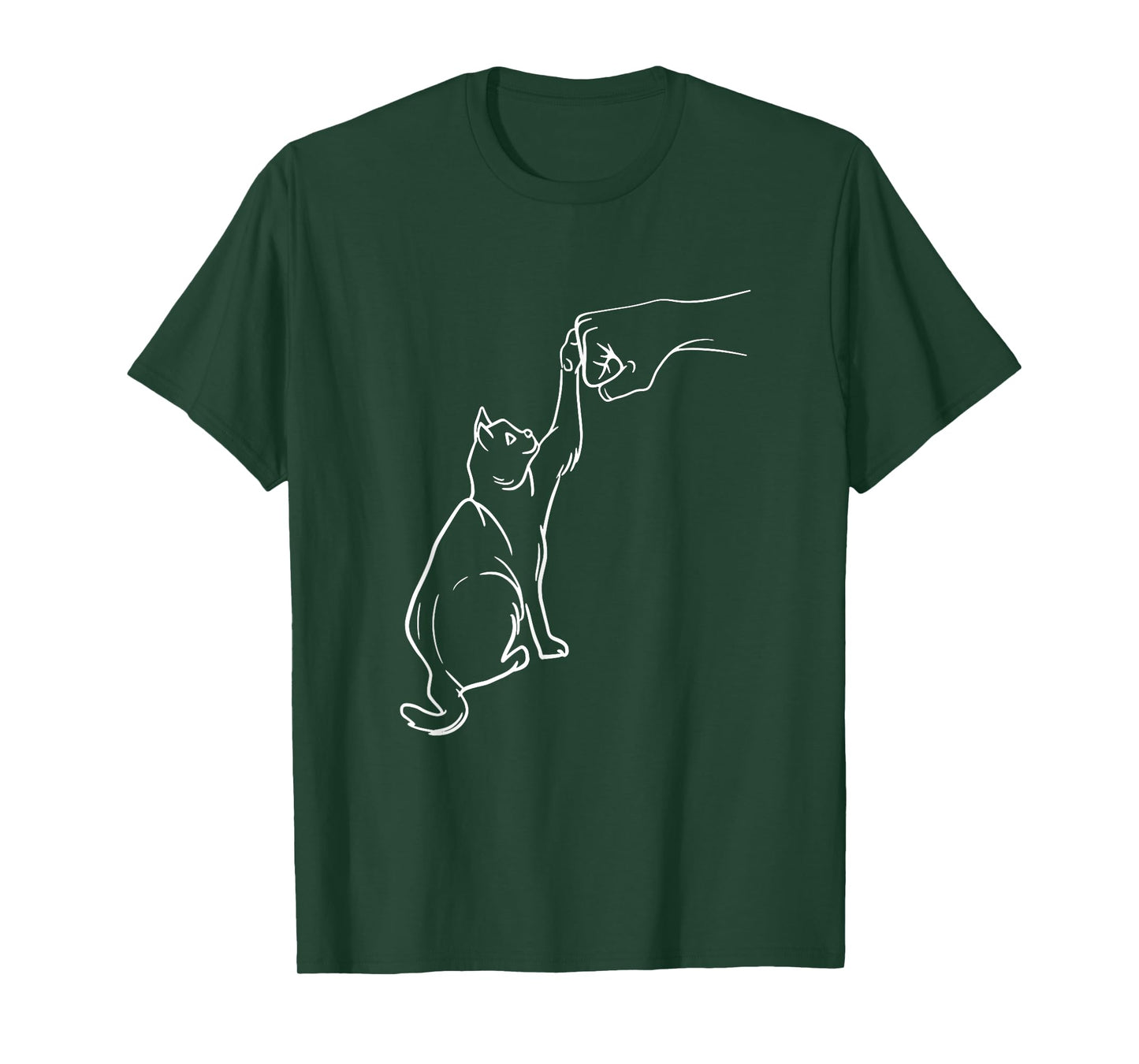 Funny Cat Best Friend Fist Bump Cat Lover T-Shirt