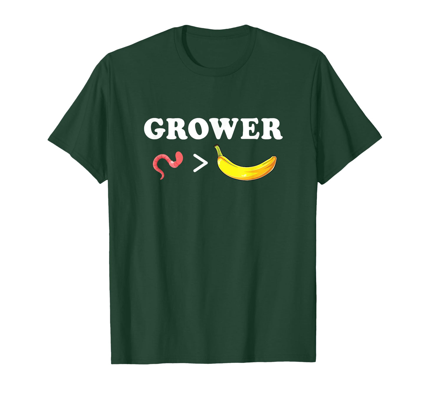 Grower not shower - Worm to Banana T-Shirt