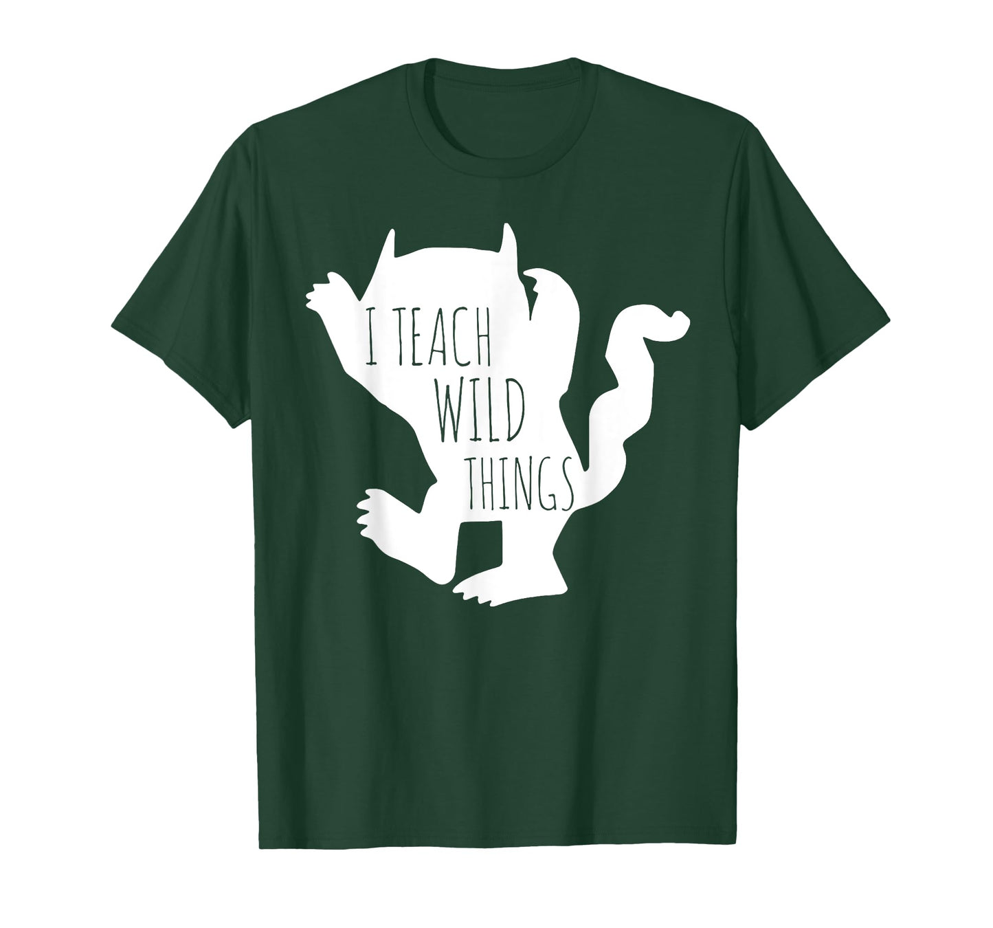 I Teach Wild Things Monster TShirt Funny Halloween Gifts T-Shirt