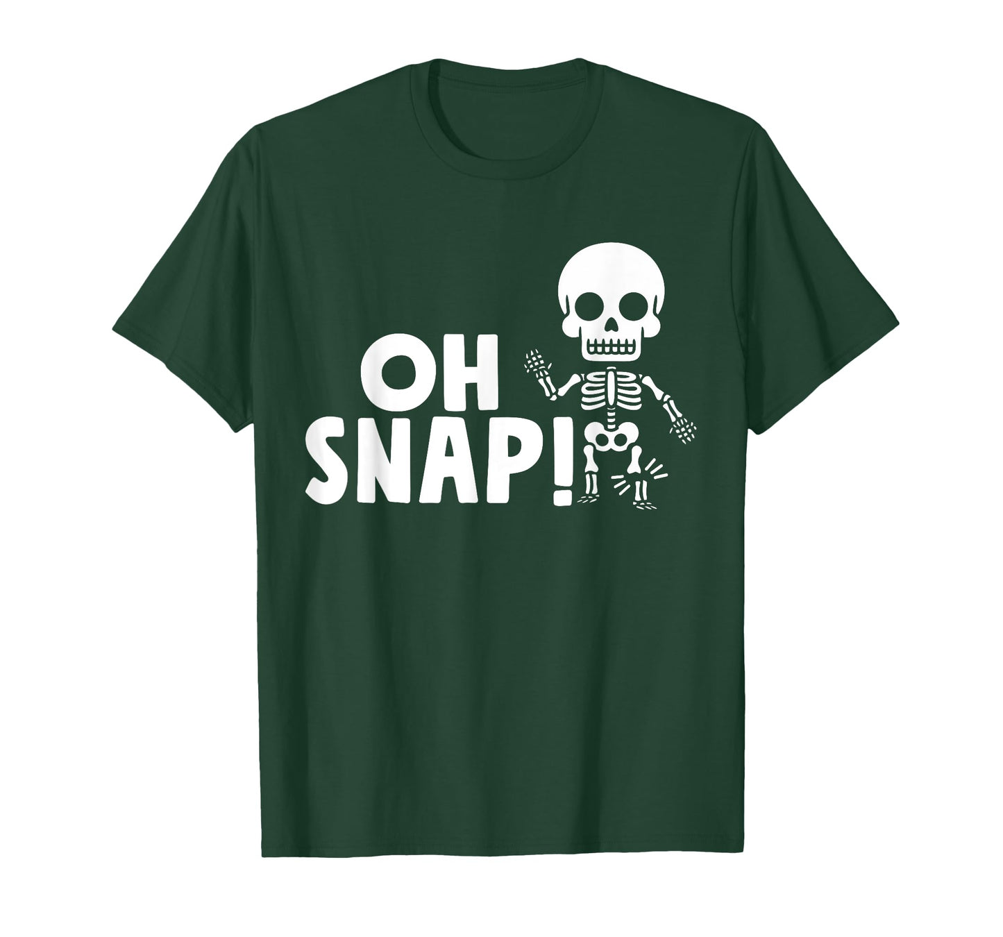 Oh Snap Broken Leg Injury Broken Bones Hospital Skeleton T-Shirt