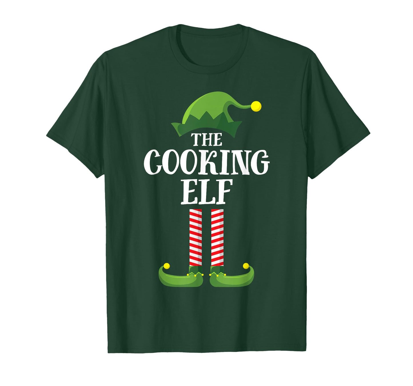 Cooking Elf Matching Family Group Christmas Party Pyjamas T-Shirt
