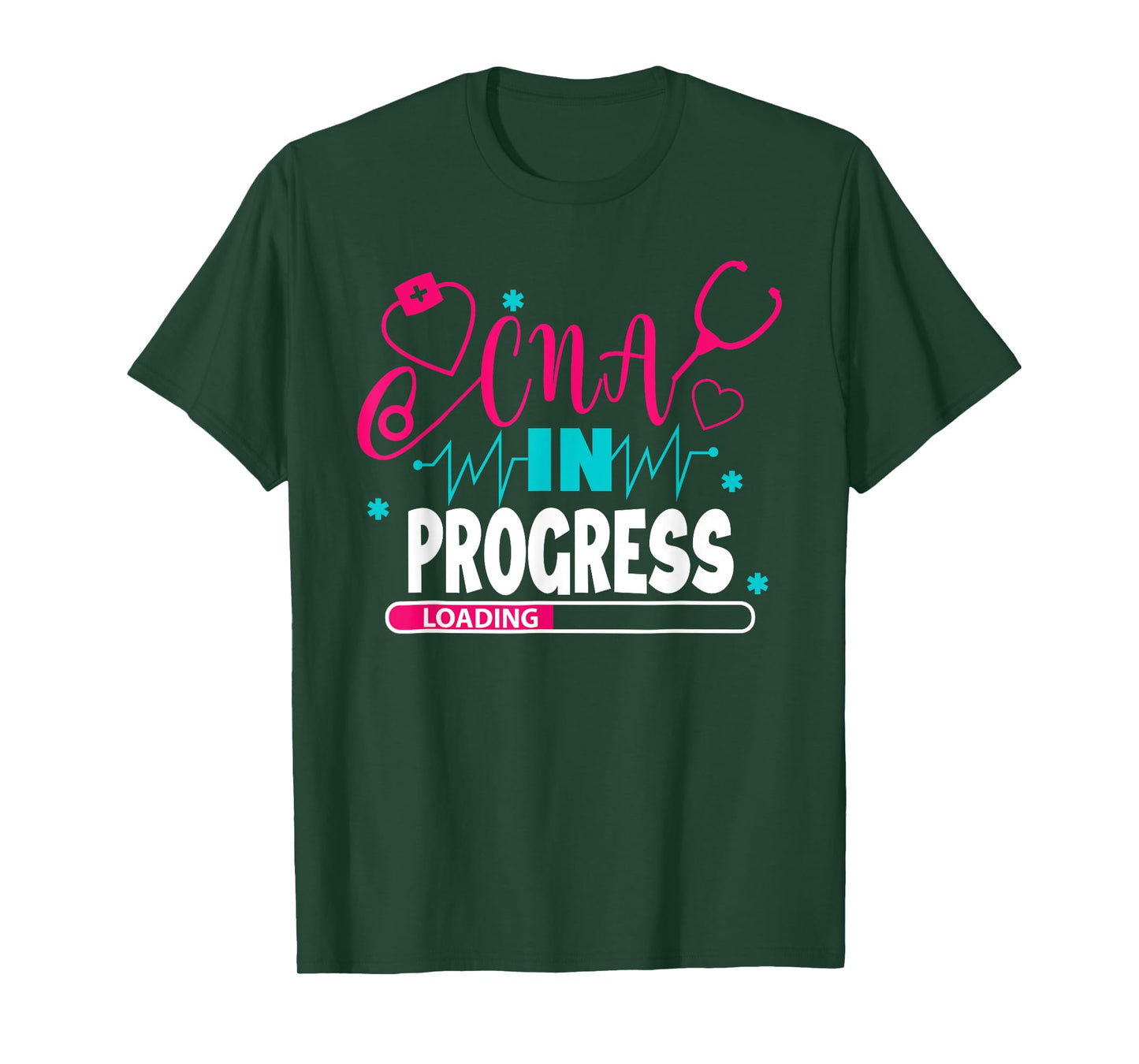 CNA In Progress Nursing School Student Future Nurse Life T-Shirt