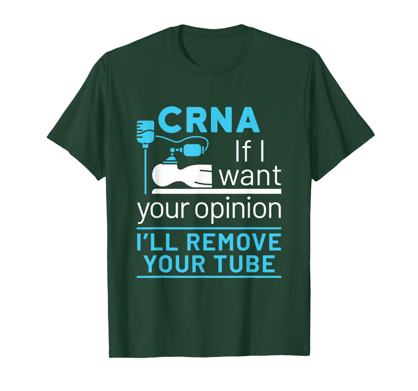 CRNA Nurse Anesthetist Appreciation Funny Anesthesia Tube T-Shirt