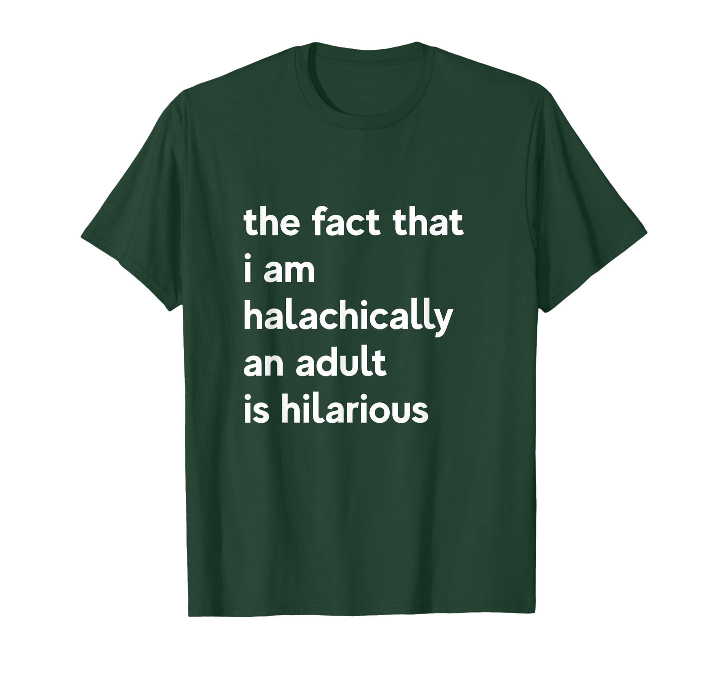 13th Birthday I'm halachically An Adult Jewish Bar Mitzvah T-Shirt
