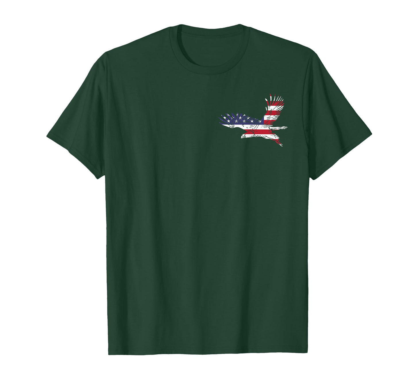 4th of July Bald Eagle US Flag Pocket America Men Women Kids T-Shirt