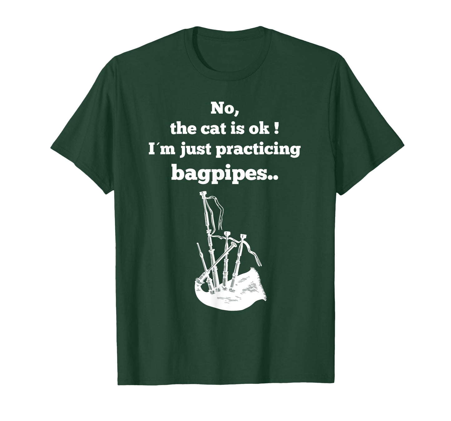 Funny Im just practicing Bagpipe T-Shirt for Bagpipers T-Shirt