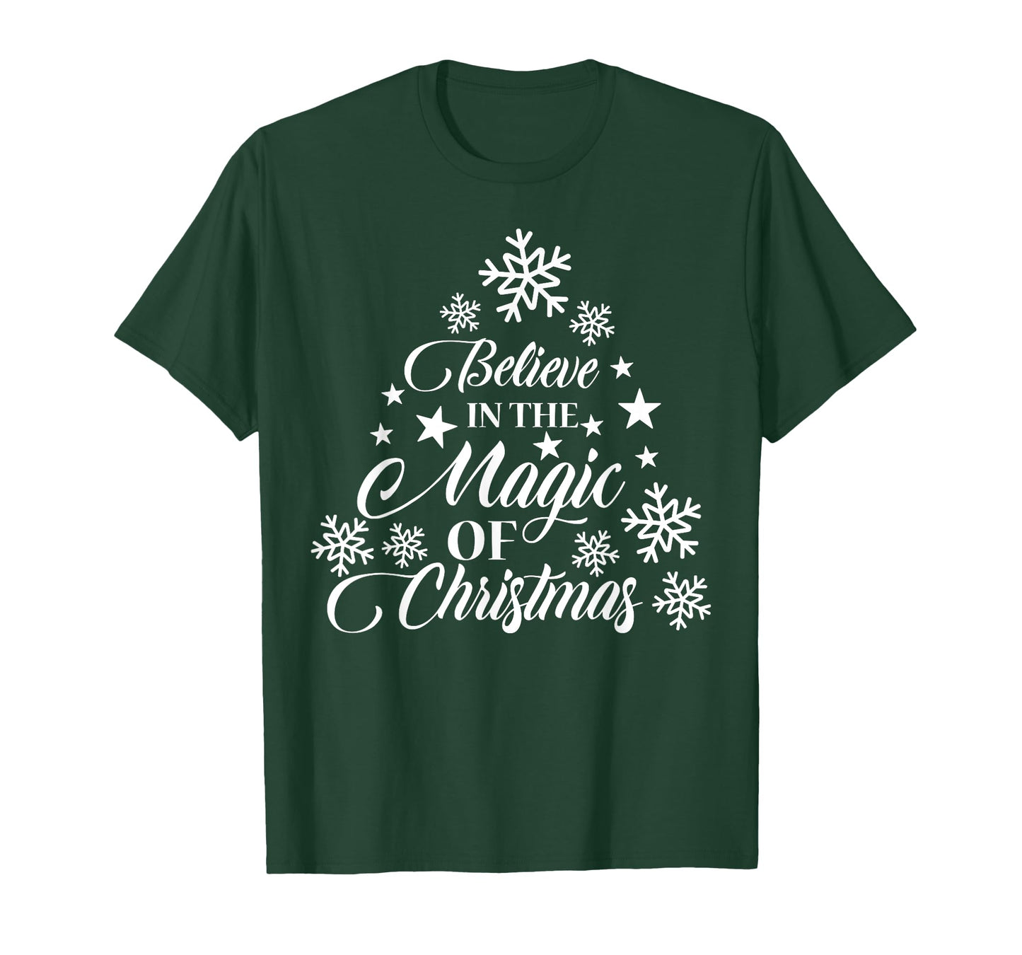 Vintage Christmas Tree Believe in the Magic of Christmas T-Shirt