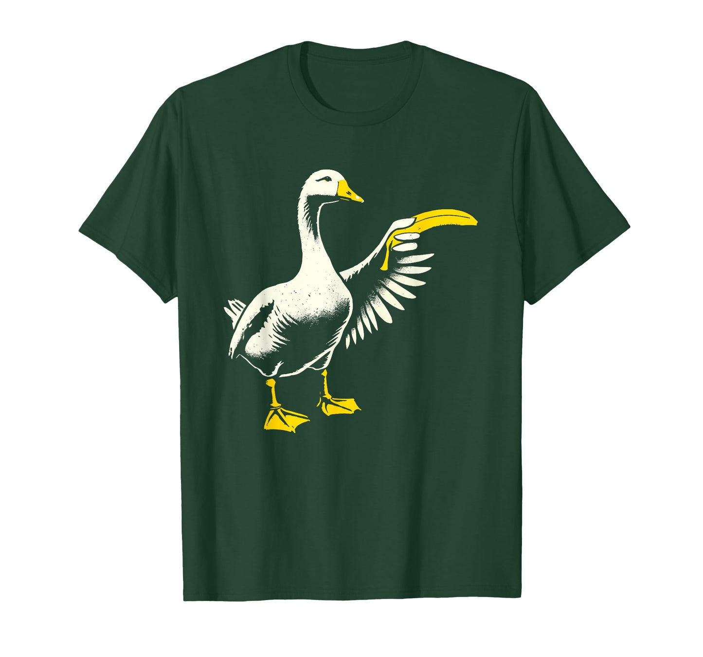 Silly Goose with Banana Meme Novelty Funny Goose T-Shirt