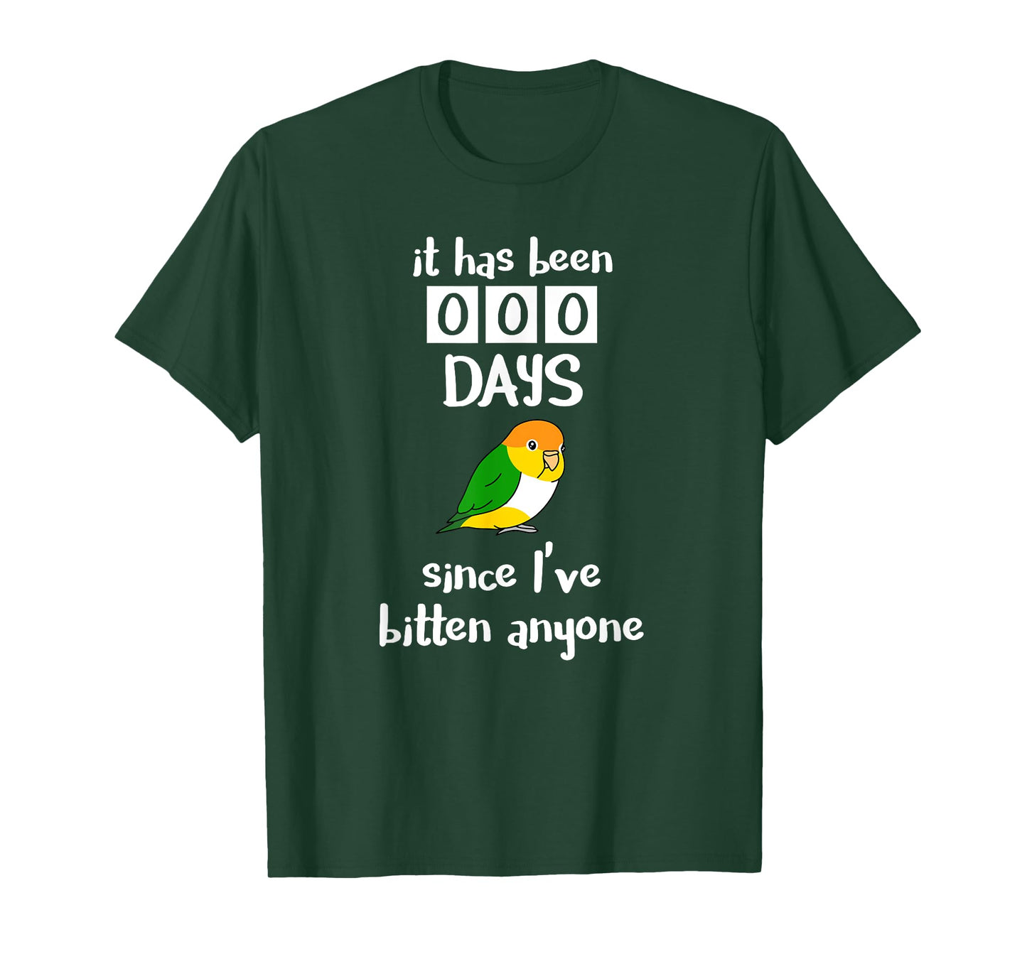 Chubby Caique It has been 0 days since I've bitten anyone T-Shirt