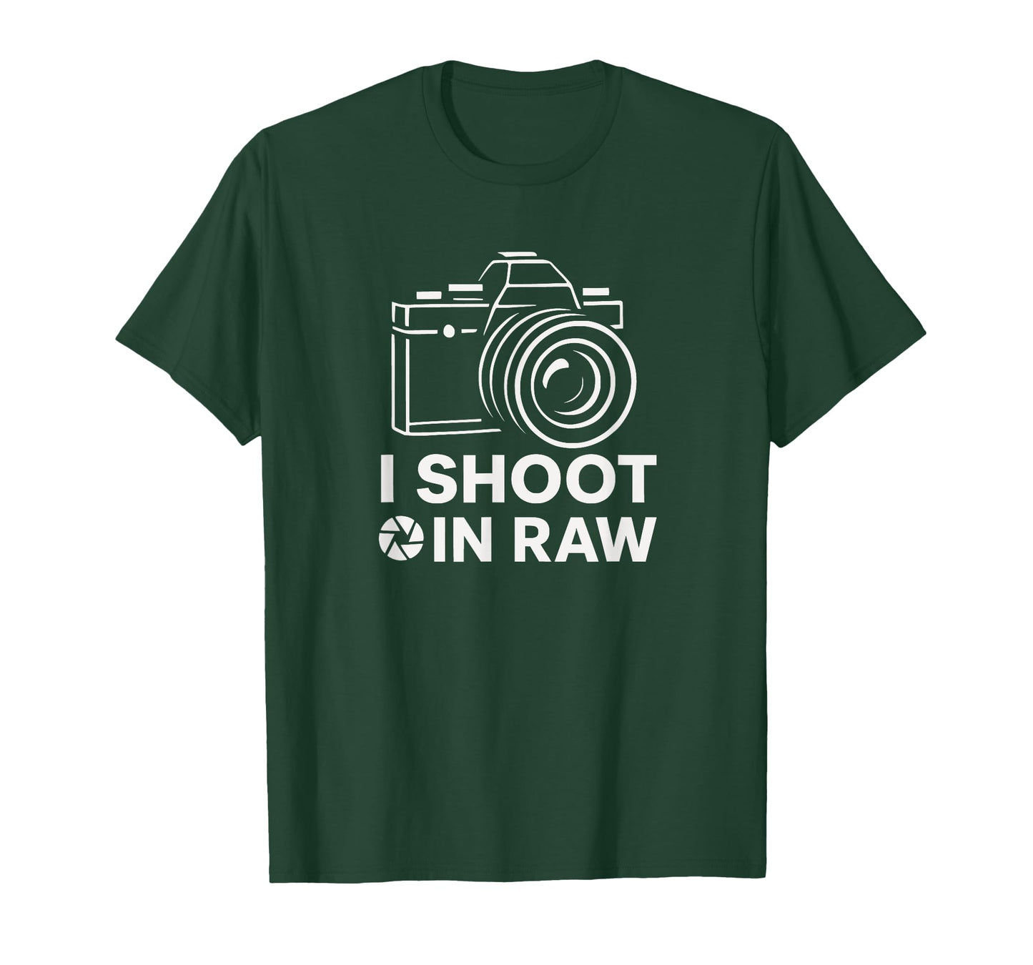 I Shoot in RAW Funny Photographer Gift Tee T-Shirt
