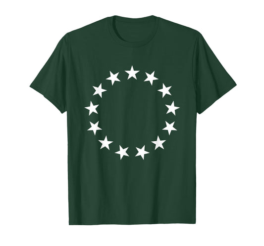 Patriotic Betsy Ross American Flag 13 Colonies T-Shirt
