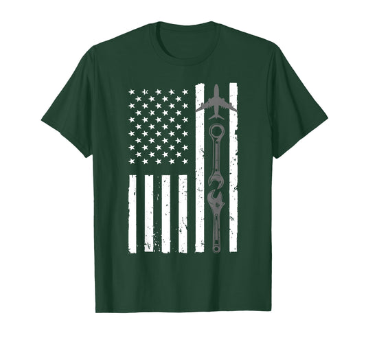 Cool Aircraft Mechanic Art For Men Women Aircraft Technician T-Shirt