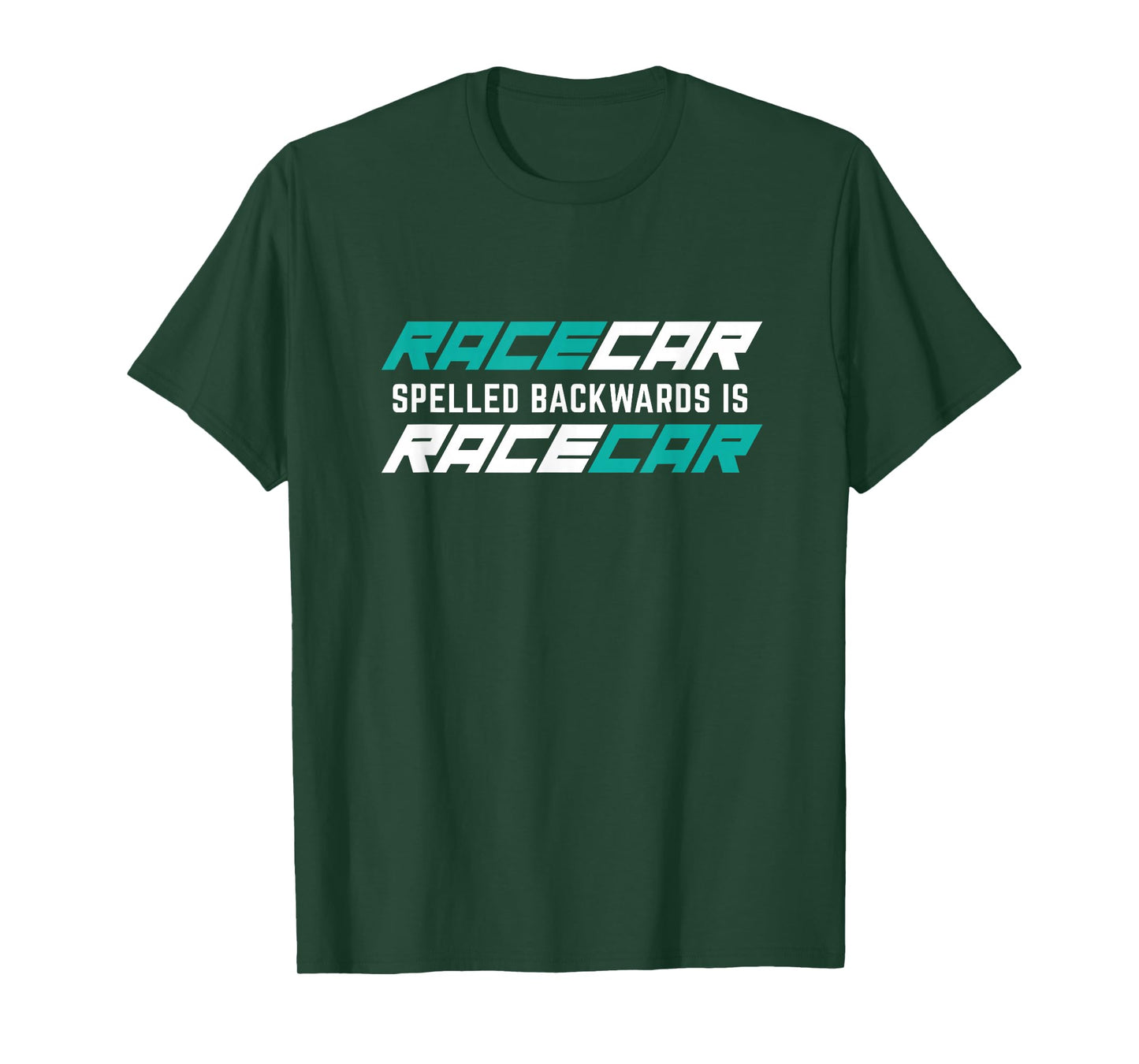 Racecar Spelled Backwards is Racecar Palindrome T-Shirt T-Shirt