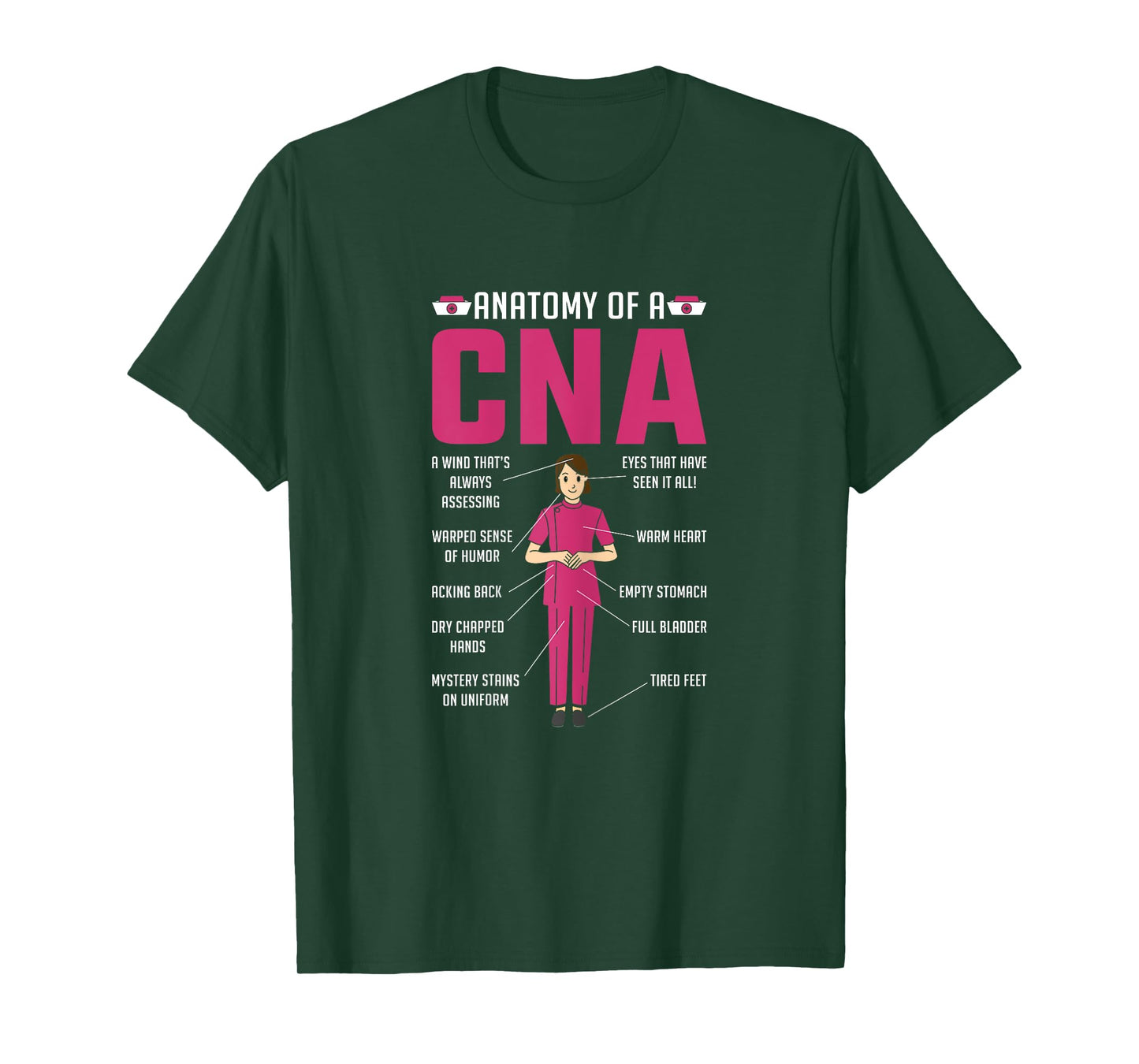 Anatomy of a Cna Nurse Day Nursing T-Shirt
