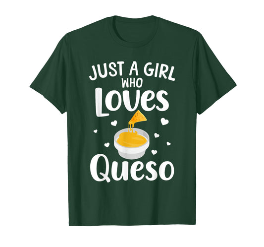 Cool Queso Art For Women Girls Cheese Chips & Queso Lovers T-Shirt