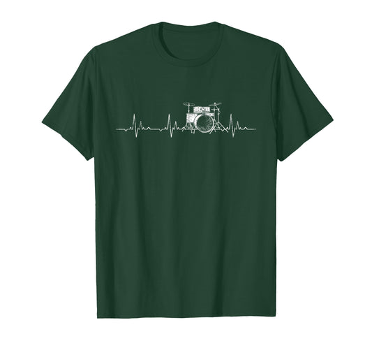 Drums Heartbeat Funny Musician T-Shirt