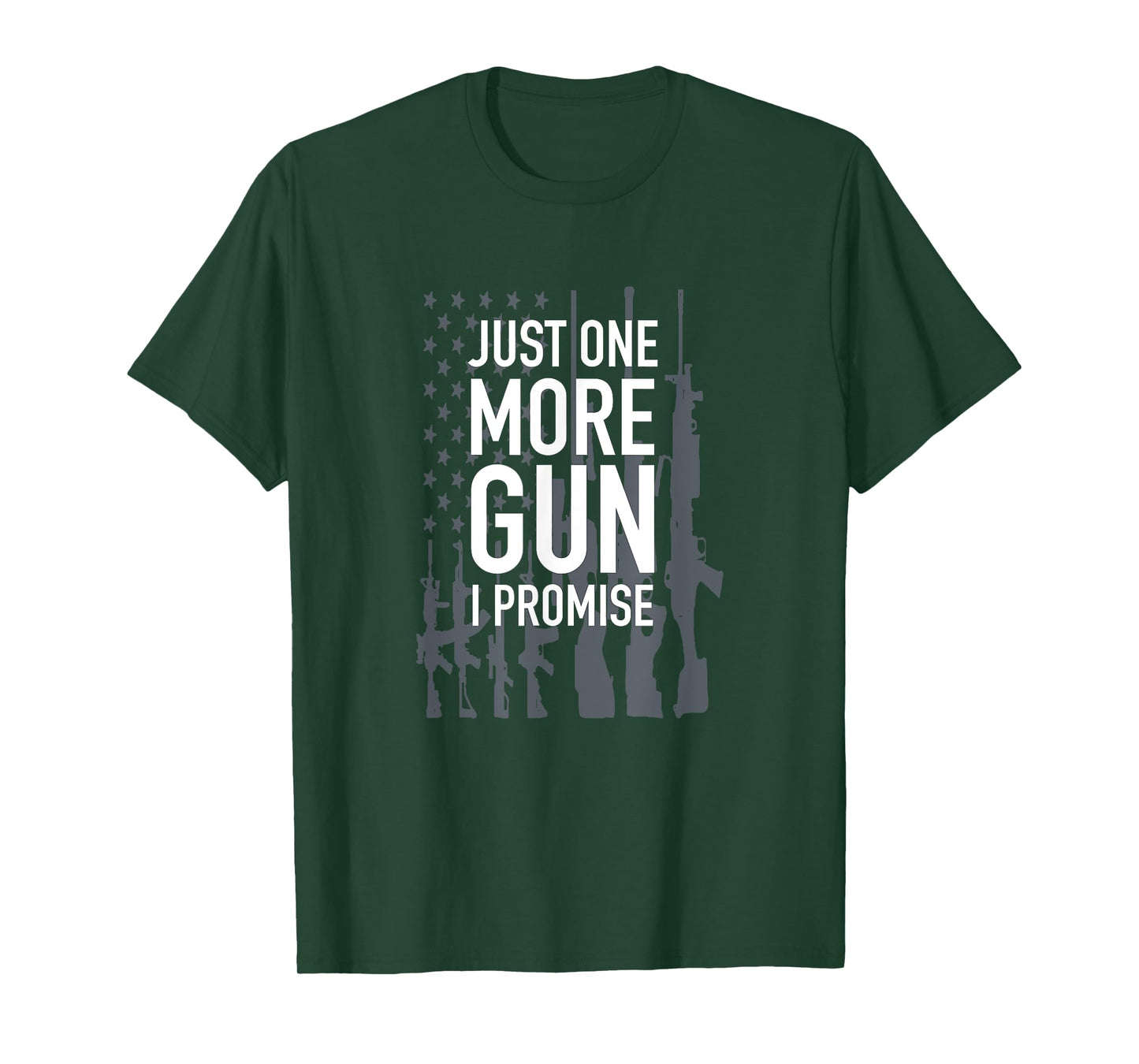 Just One More Gun I Promise Tee, Gun Collector American Flag Women Men T-Shirt