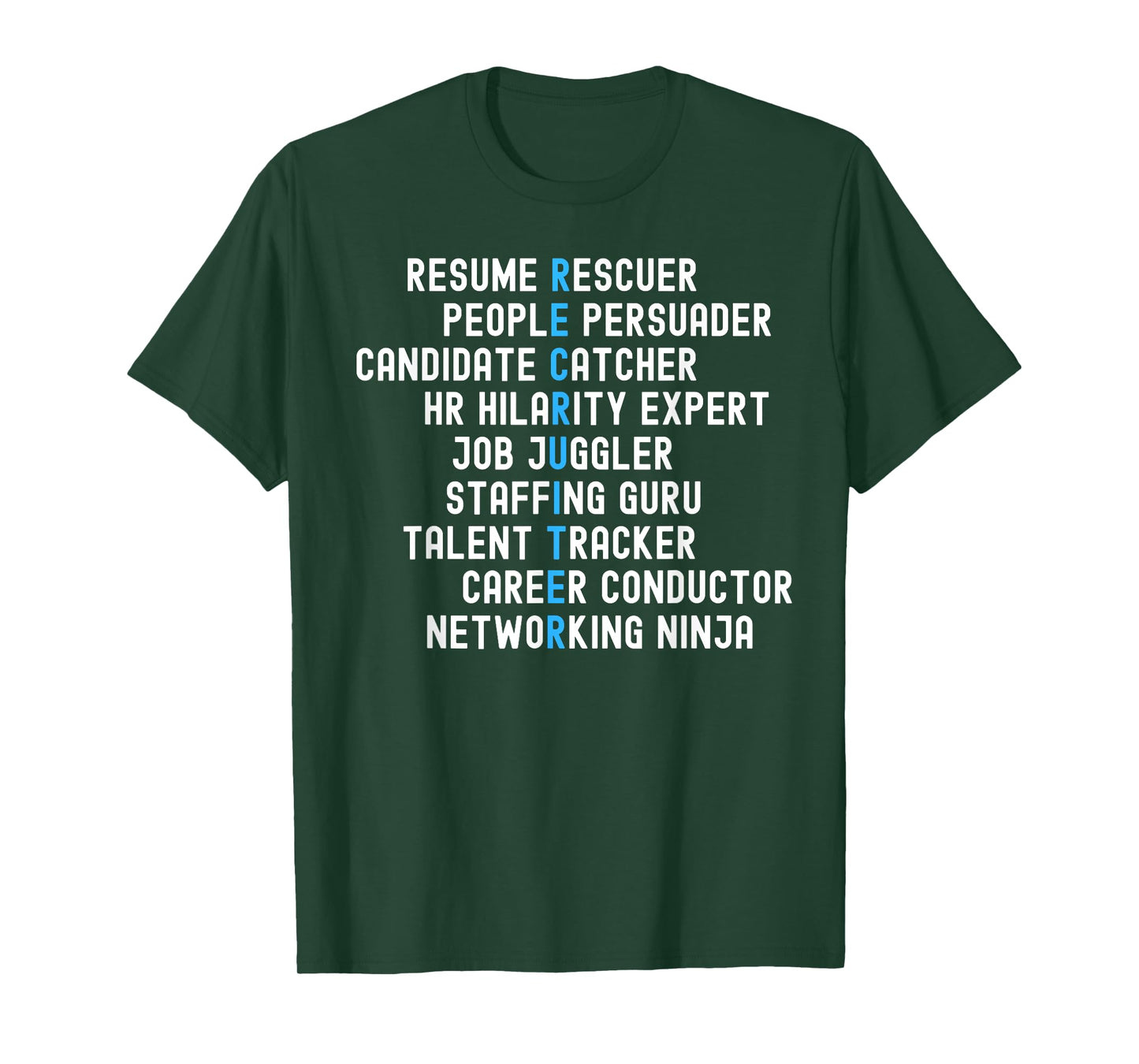 Click Like for Recruitment Funny Recruiter Definitions with Job Responsibilities Unisex-Adults Black T-Shirt