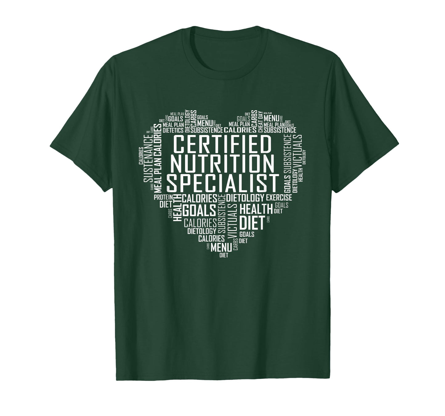 Certified Nutrition Specialist Heart Gift Graduation T-Shirt