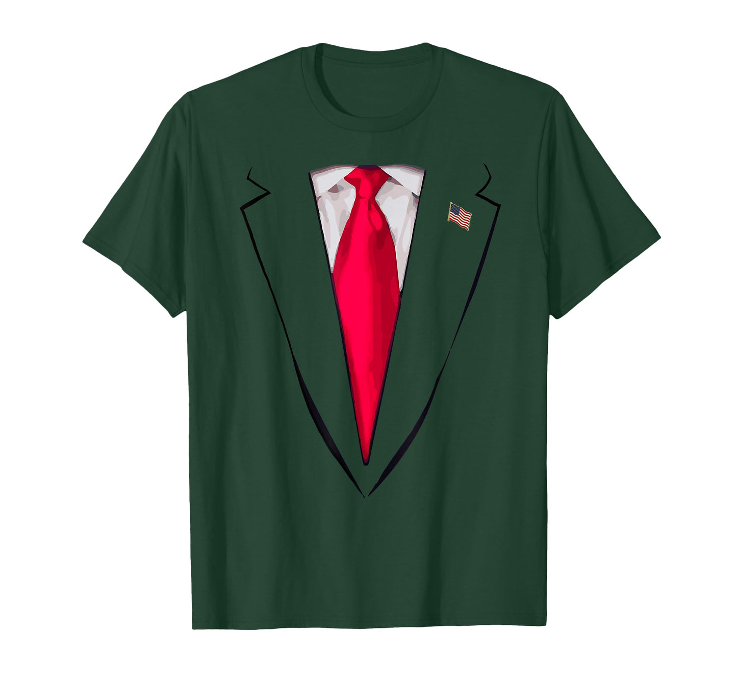 USA President Trump Suit Tshirt Funny Halloween Costume Gift T-Shirt