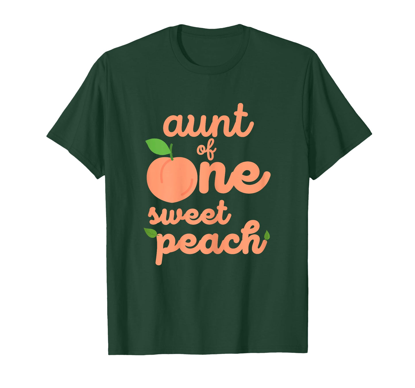 Aunt First Birthday One Sweet Peach Bday Family Matching T-Shirt