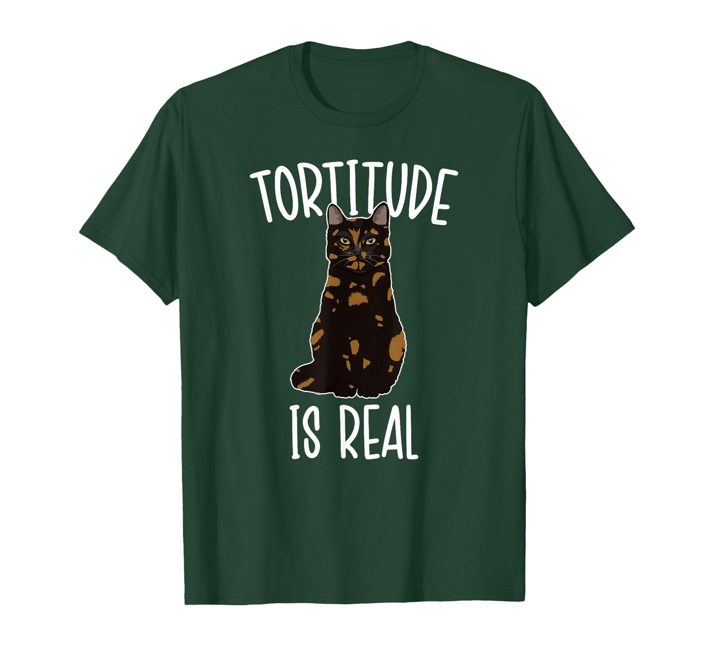 Tortitude Is Real Tortie Cat Owner Tortoiseshell Cat Lover Men Women Girls Kids T-Shirt