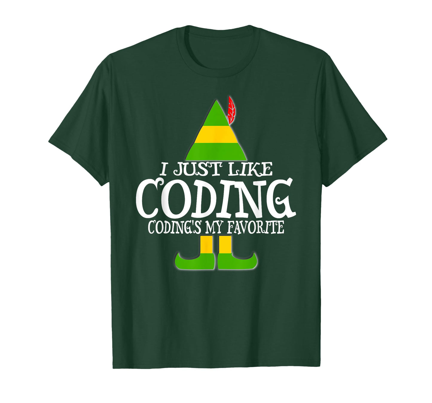 CODING ELF Christmas Computer Medical Coder Program T-Shirt