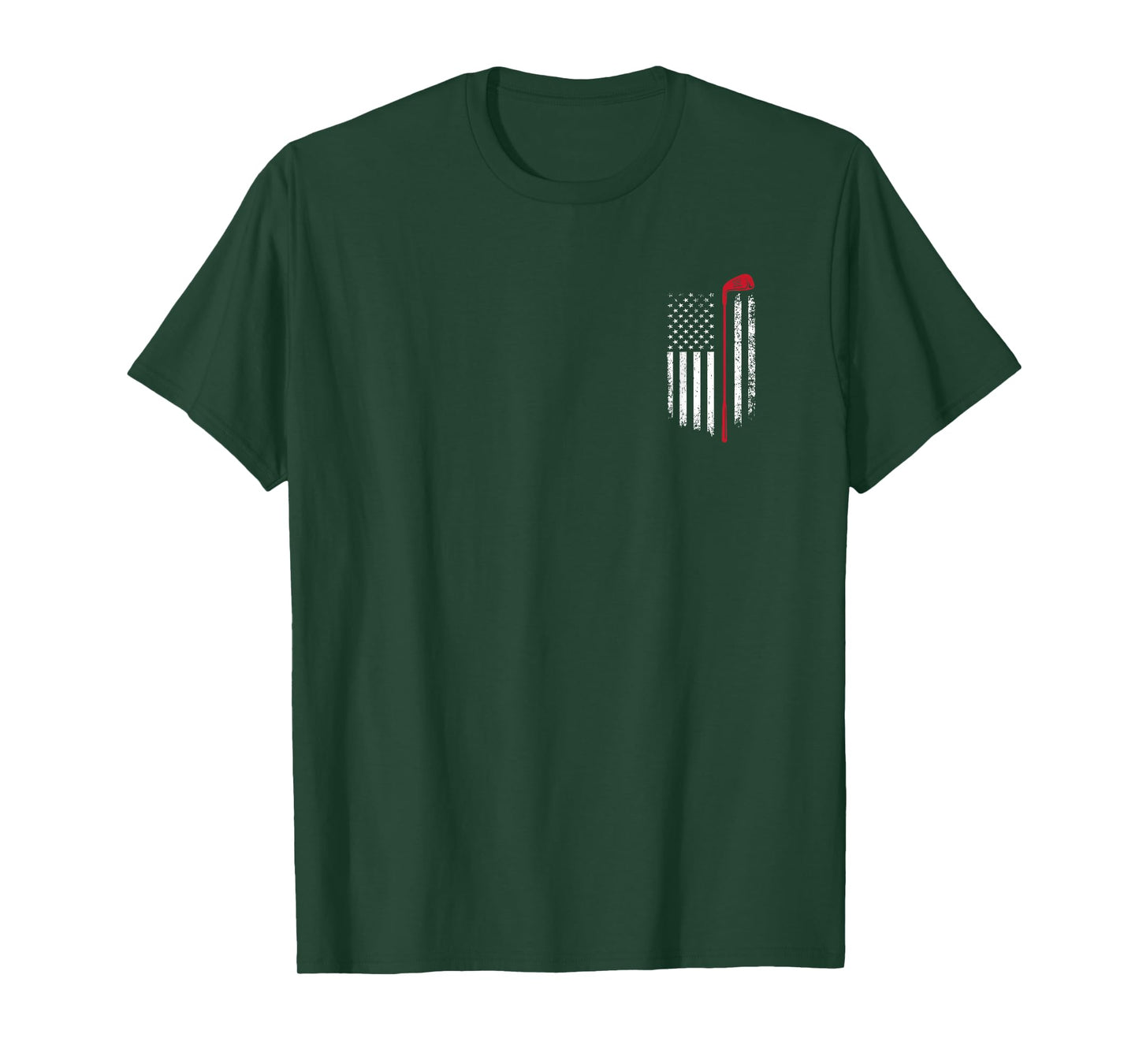 American Patriotic Flag Striped Golf Club Golfer Gift USA Women Kids Men T-Shirt