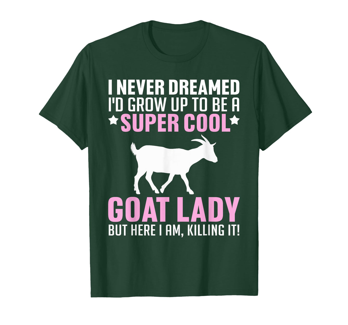 Cool Goat Design For Women Girls Farmer Farming Goat Lover T-Shirt