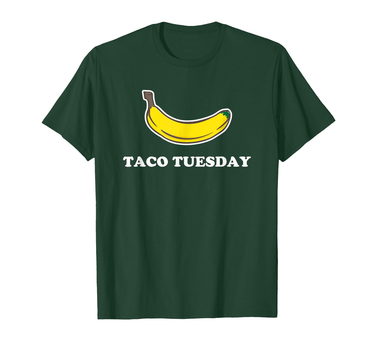 Funny Taco Tuesday Absurd Banana Design T-Shirt