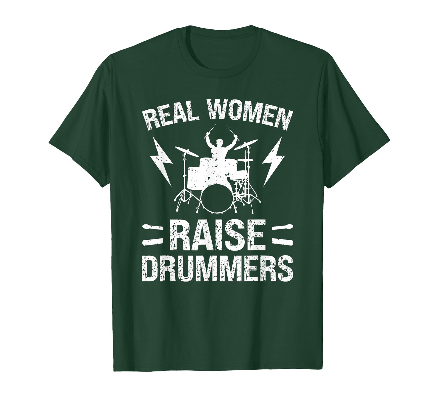 Real Women Raise Drummer Mom Drum Mom Of A Drummer Mama T-Shirt