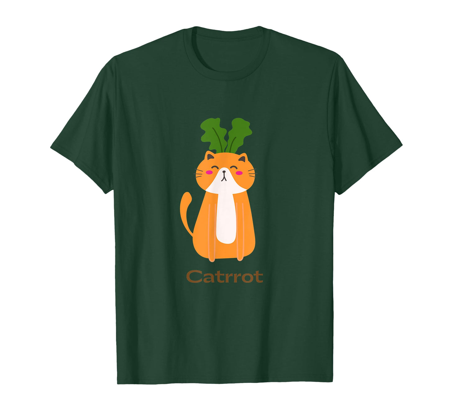 Catrrot Funny Cat Carrot Vegan And Cat Lover Kitten T-Shirt for Men Women
