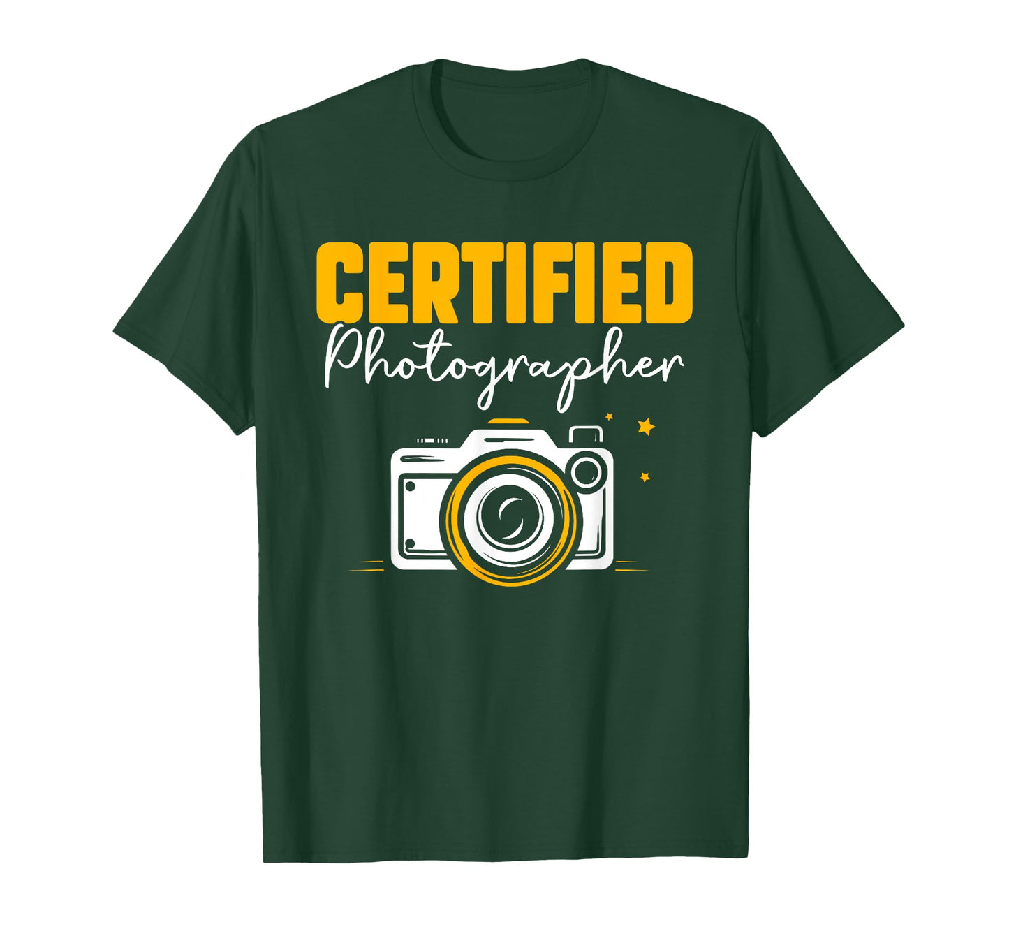 Certified Photographer Camera Job Photographers Photography T-Shirt