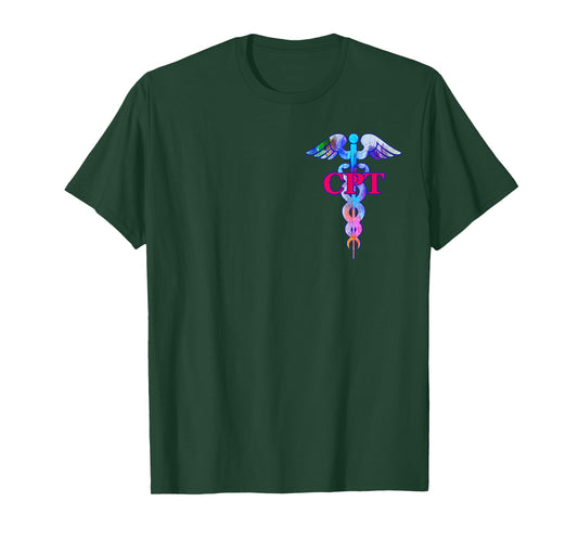 Certified Phlebotomy Technician CPT Caduceus Medical Symbol T-Shirt