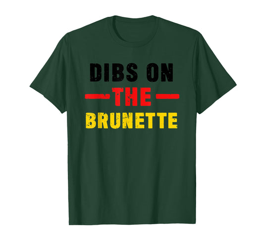 October Fest Dibs On The Brunette Beer Drinking Oktoberfest T-Shirt