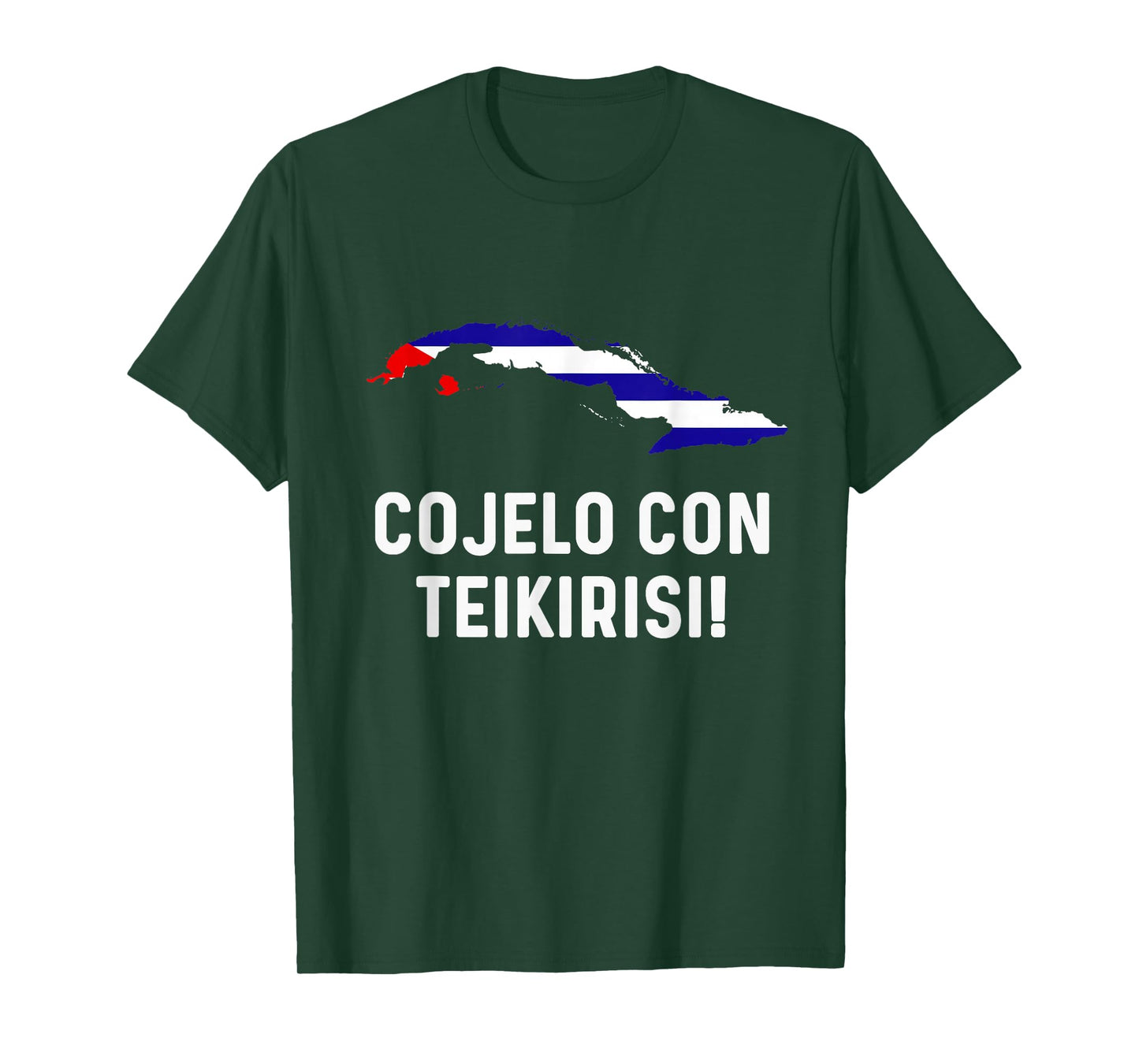 Cuban Flag Map Souvenir Slang Saying Funny Cubano Cuba T-Shirt