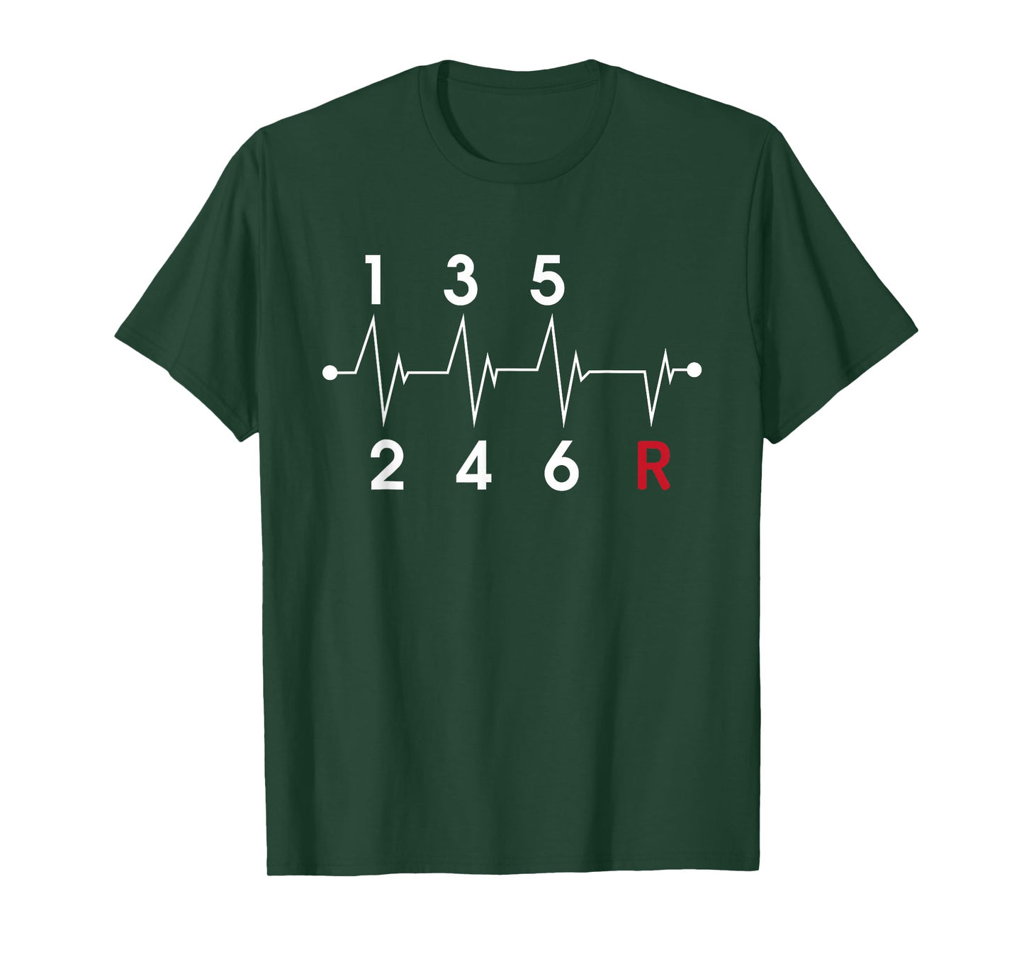 6 Speeds Gear Shift Manual Transmission Funny Car Race Gift T-Shirt